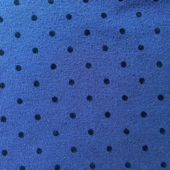 Ann Taylor Loft Purple & Velvet Black Polka Dot Short Sleeve Top Size Small - Picture 8 of 9